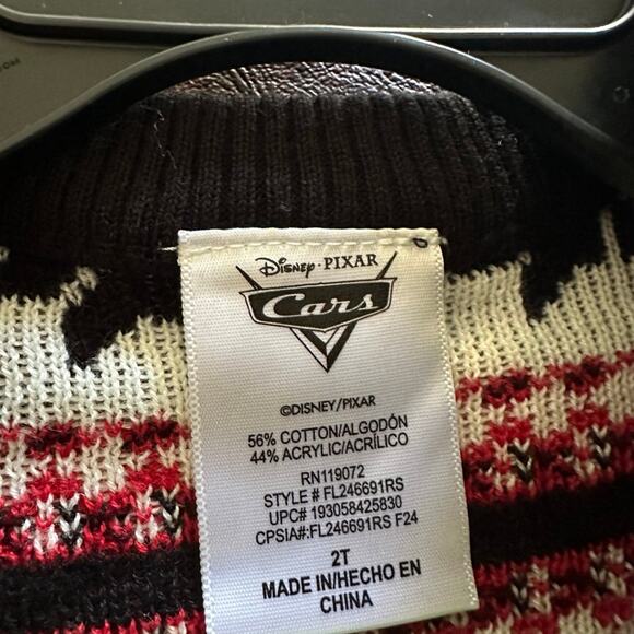 Disney cars lightning McQueen Christmas sweater - Picture 2 of 2